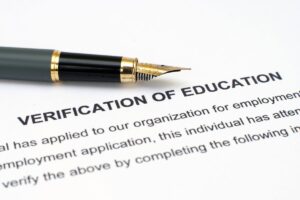 What is an education check?