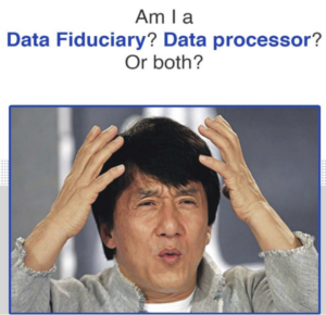 data fiduciary vs data processor 